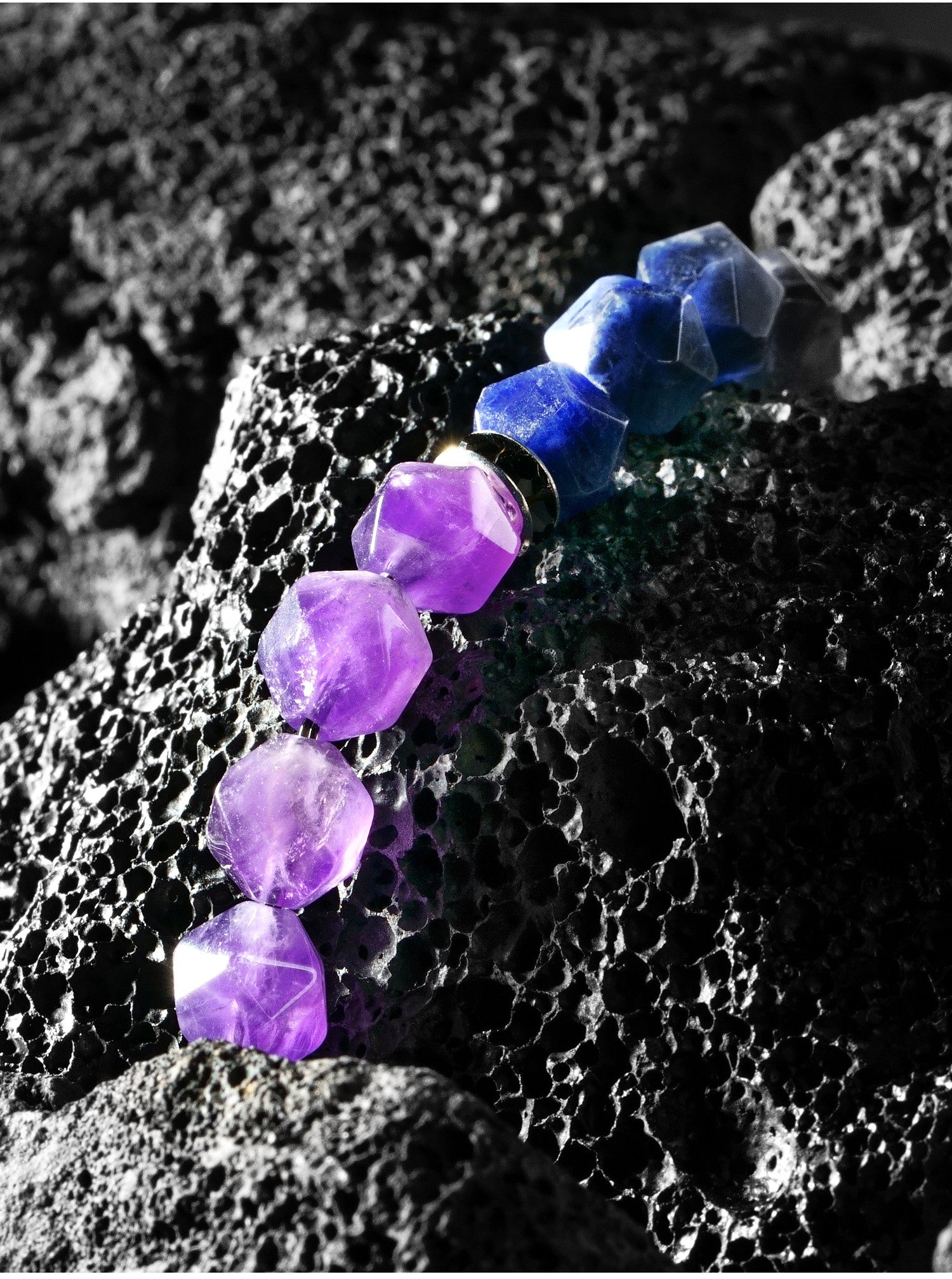 Amethyst & Lapis Lazuli Bracelet LAP