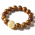 Prosperity Mala Kit – Bodhi Seeds, Golden Rat Beads & Heart Sutra Charm
